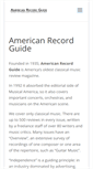 Mobile Screenshot of americanrecordguide.com